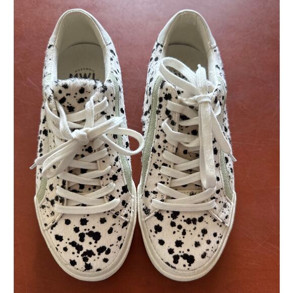 Madewell Sidewalk Low-Top Spatter-Painted Calf Hair Sneakers Women’s 8 NWOT - Picture 3 of 6